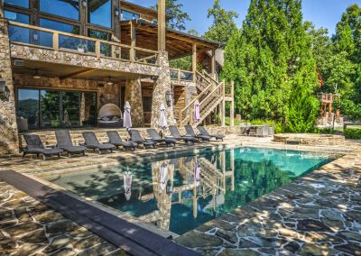 Rectangle Custom Pool and Hot Tub